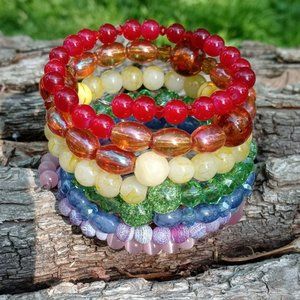 Rainbow Wrap Bracelet - Women's Rainbow Bracelet - Multi Layer Bracelet